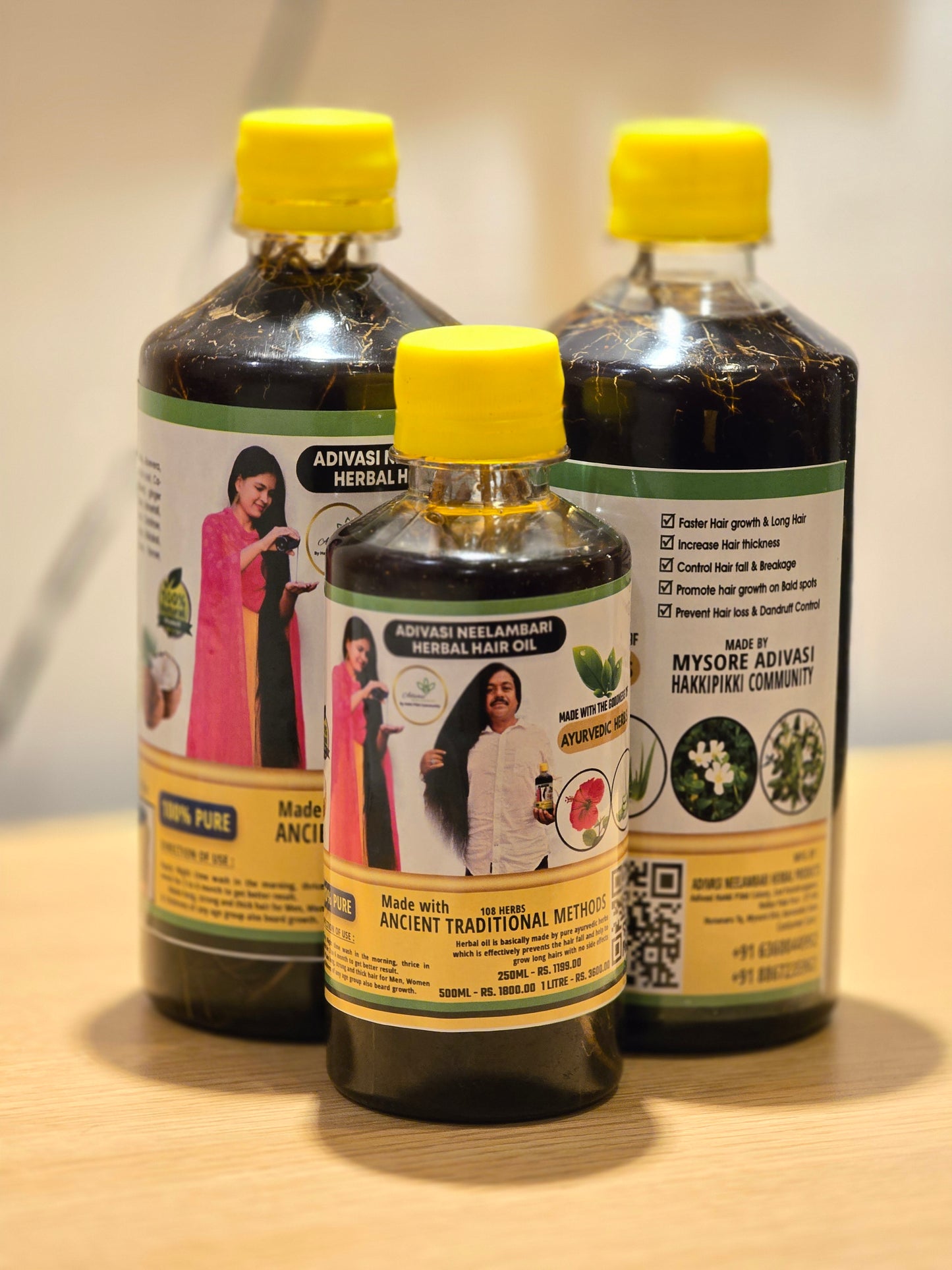 HAKKI PIKKI ADIVASI HERBAL HAIR OIL
