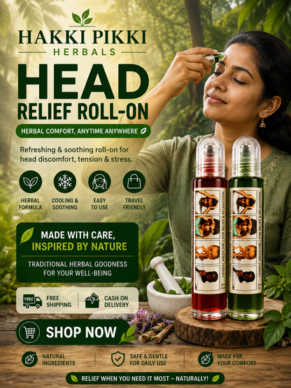 HAKKI PIKKI  MIGRAINE CARE COOLING HAED RELIF ROLL