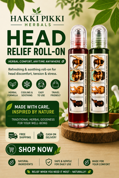 HAKKI PIKKI  MIGRAINE CARE COOLING HAED RELIF ROLL